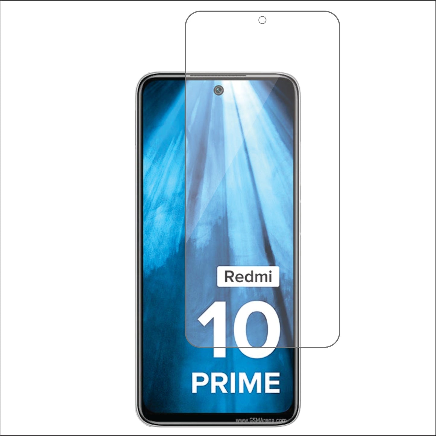 Xiaomi Redmi 10 Prime Mobile Screen Protector Glossy Mobile Screen Guard (Pack of 1)