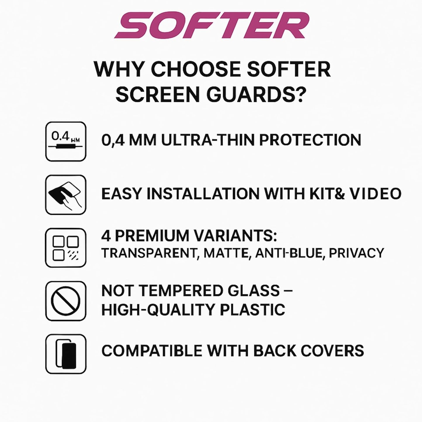 Ultra Clear Scratch Resistant Glossy Screen Protector for Apple iPhone 11 Pro Max Mobile Screen Protector