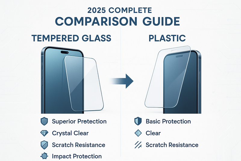 Tempered Glass vs Plastic Screen Protectors: Complete Comparison Guide 2025