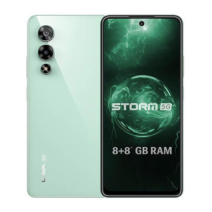 Lava Storm Mobile Screen Protector Glossy Mobile Screen Guard (Pack of 1)