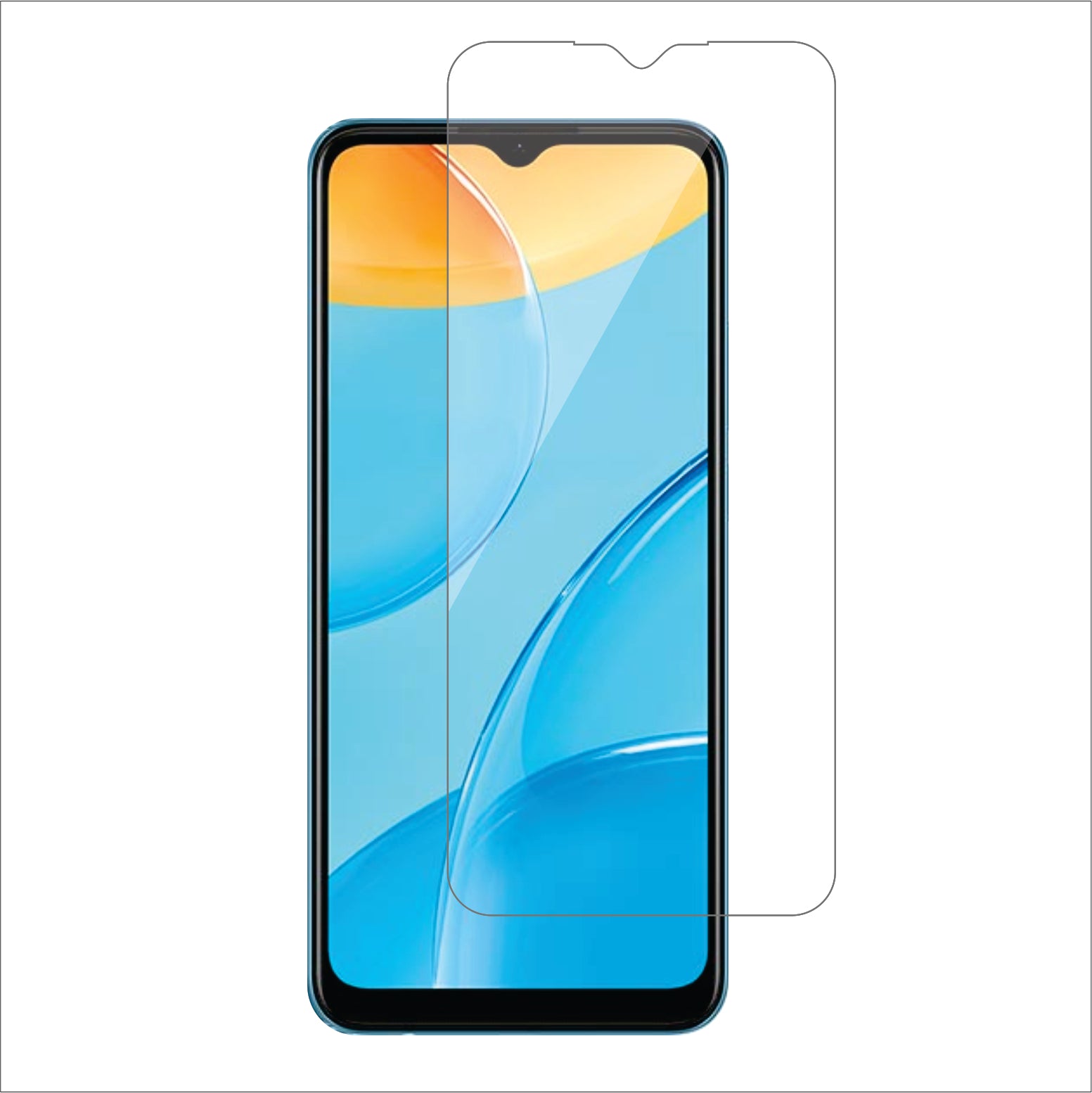 Oppo A35 Mobile Screen Protector Glossy Mobile Screen Guard (Pack of 1)