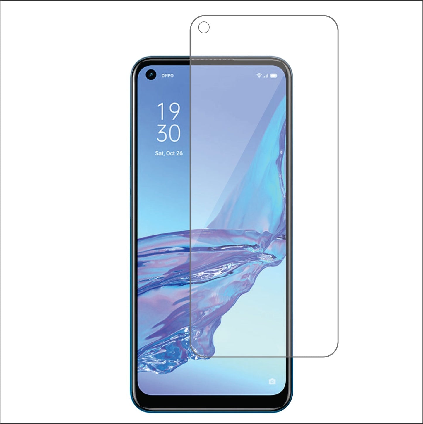 Oppo A53s Mobile Screen Protector Glossy Mobile Screen Guard (Pack of 1)