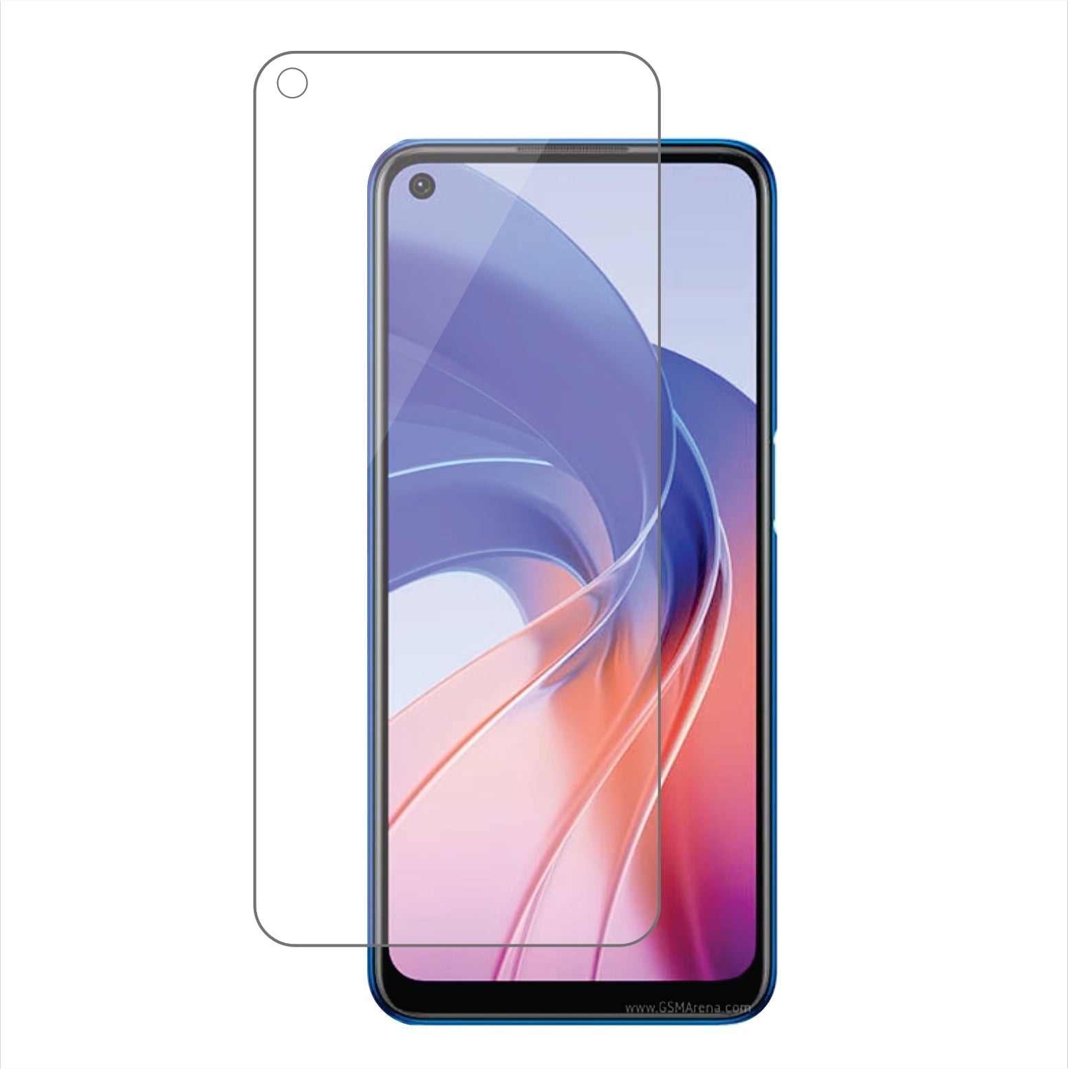 Oppo A55 Mobile Screen Protector Glossy Mobile Screen Guard (Pack of 1)