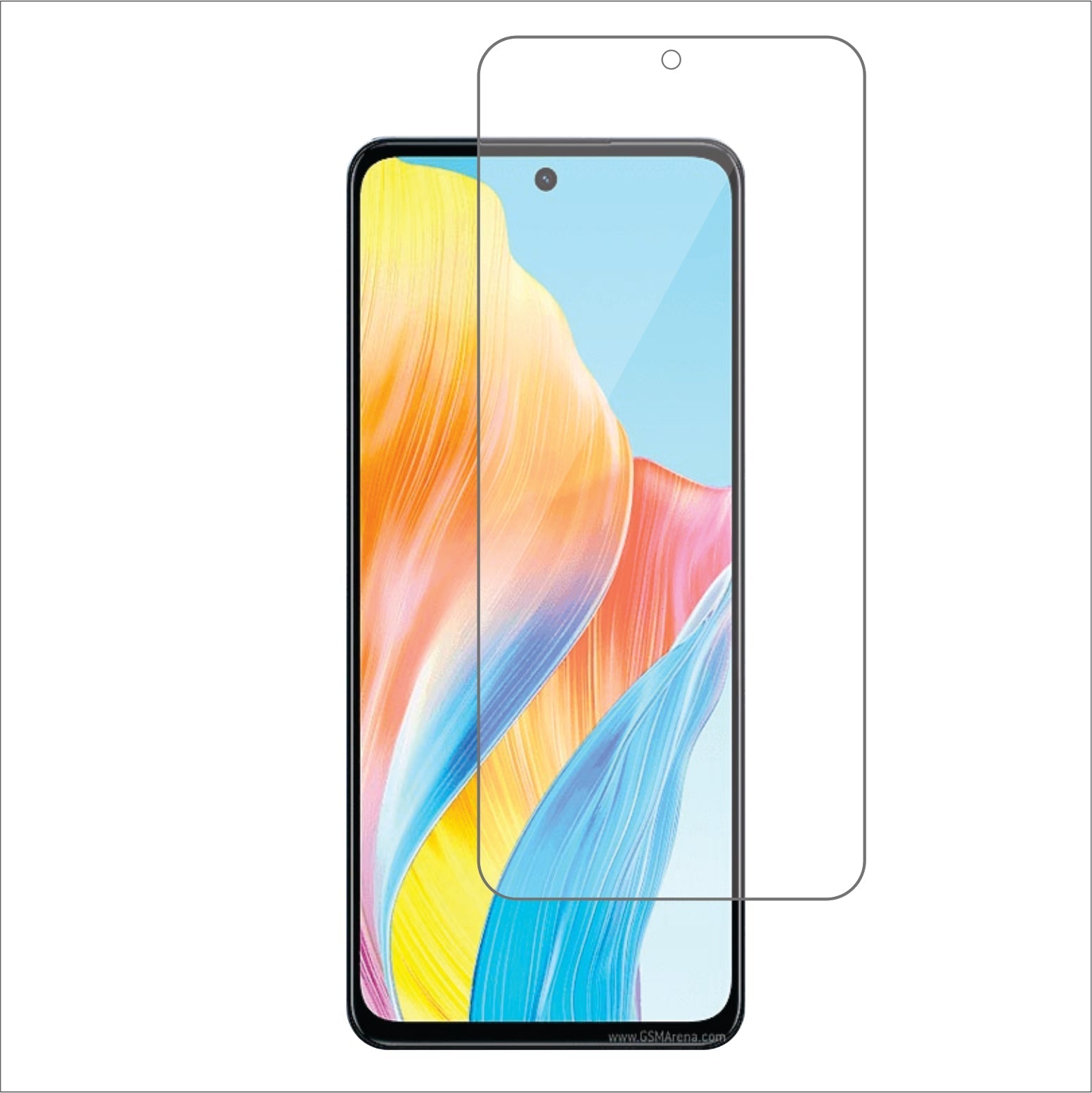 Oppo A98 Mobile Screen Protector Glossy Mobile Screen Guard (Pack of 1)