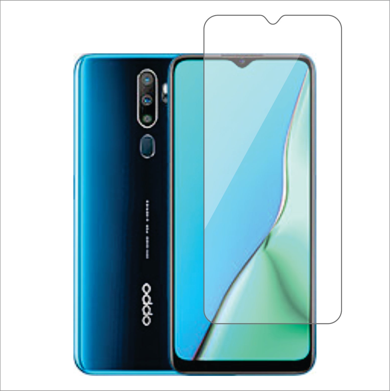 Oppo A9 (2020) Mobile Screen Protector Glossy Mobile Screen Guard (Pack of 1)