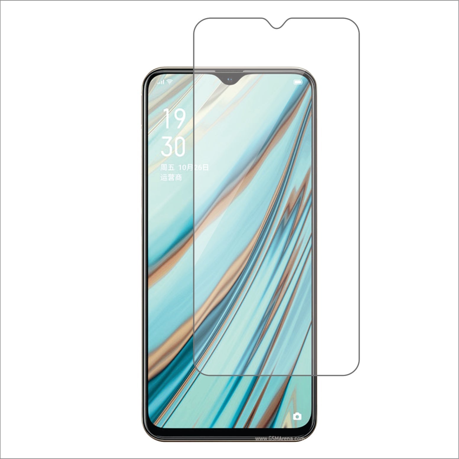Oppo A9x Mobile Screen Protector Glossy Mobile Screen Guard (Pack of 1)