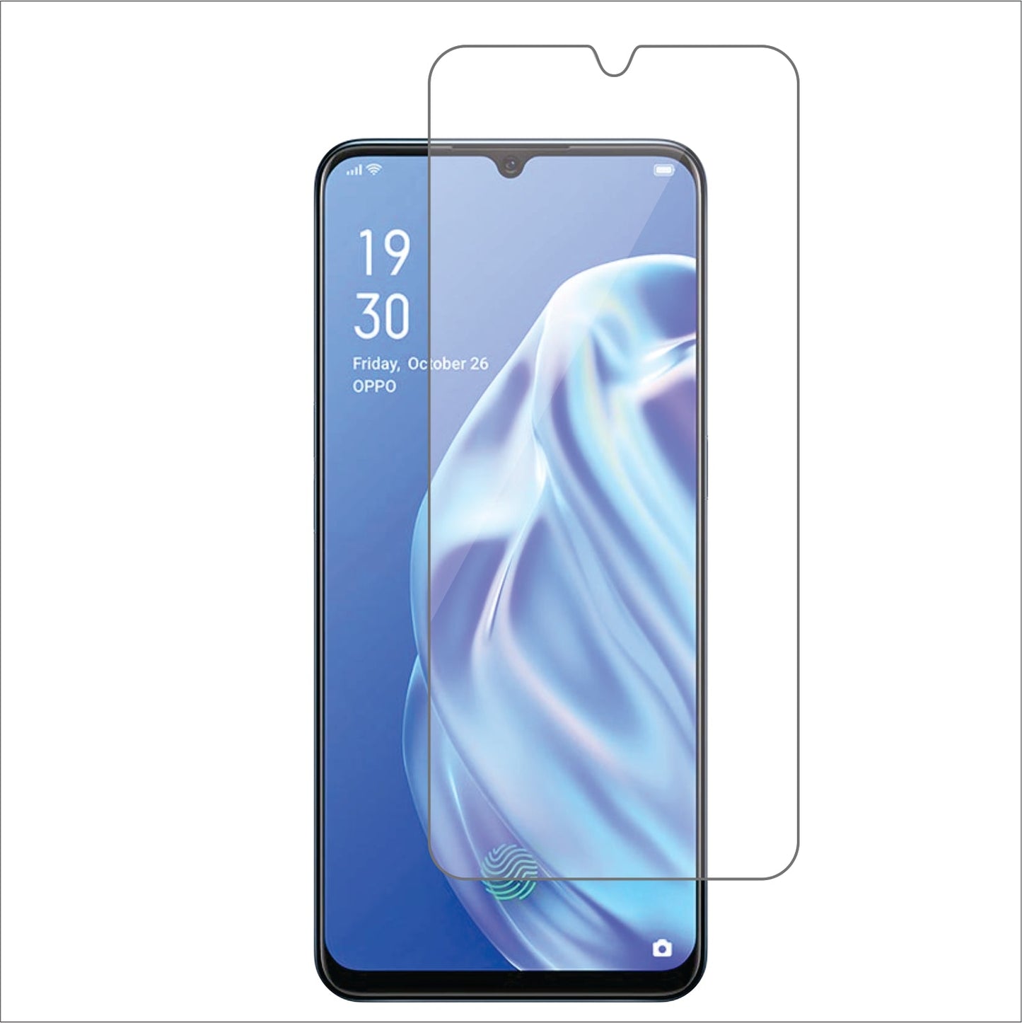 Oppo F15 Mobile Screen Protector Glossy Mobile Screen Guard (Pack of 1)