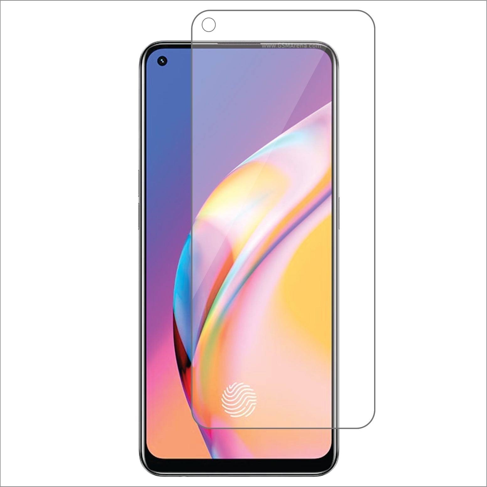 Oppo F19 Pro Mobile Screen Protector Glossy Mobile Screen Guard (Pack of 1)