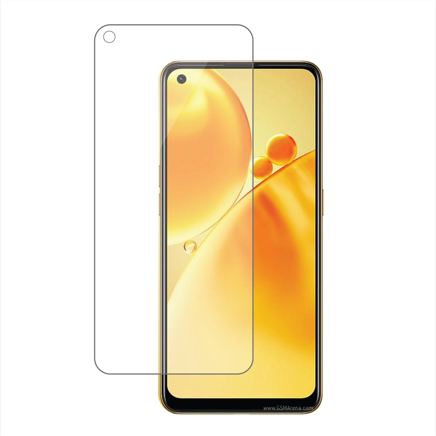 Oppo F19s Mobile Screen Protector Glossy Mobile Screen Guard (Pack of 1)