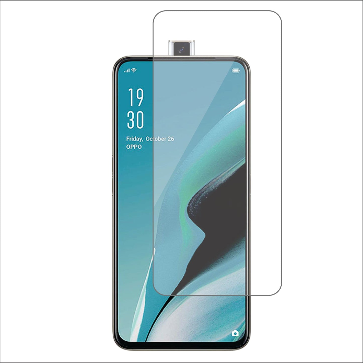 Oppo Reno2 F Mobile Screen Protector Glossy Mobile Screen Guard (Pack of 1)