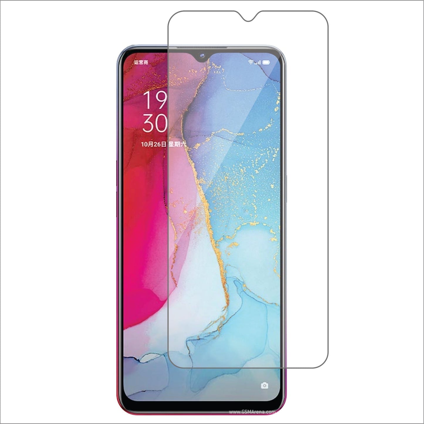 Oppo Reno3 5G Mobile Screen Protector Glossy Mobile Screen Guard (Pack of 1)