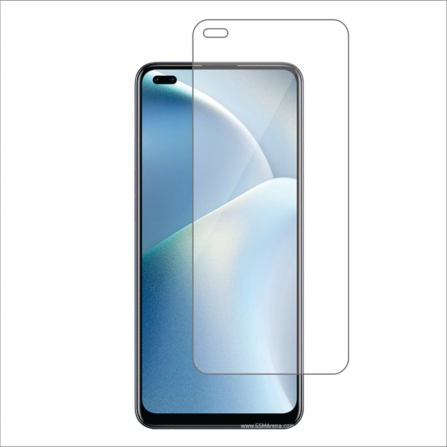 Oppo Reno4 F Mobile Screen Protector Glossy Mobile Screen Guard (Pack of 1)