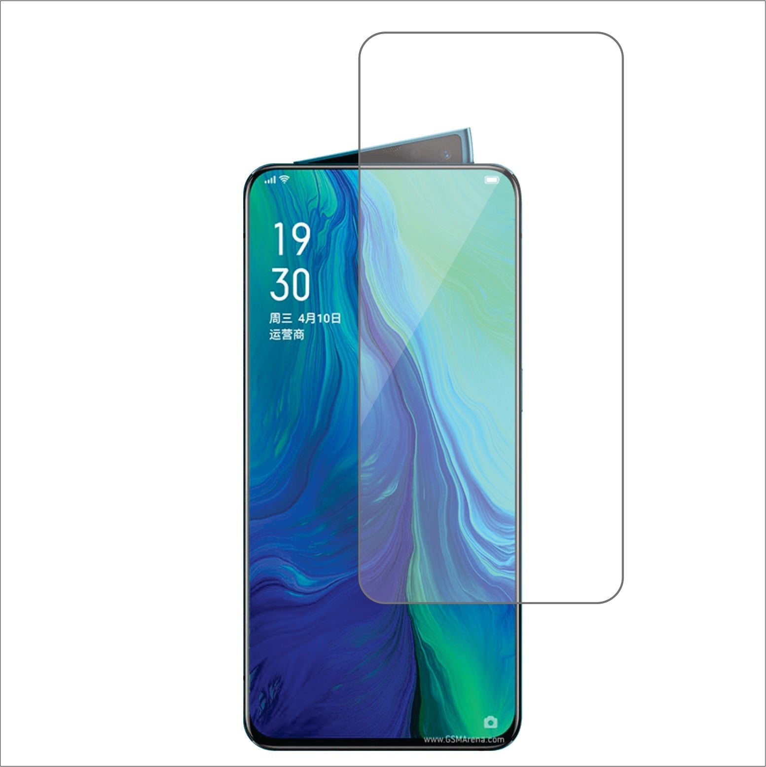 Oppo Reno 5G Mobile Screen Protector Glossy Mobile Screen Guard (Pack of 1)
