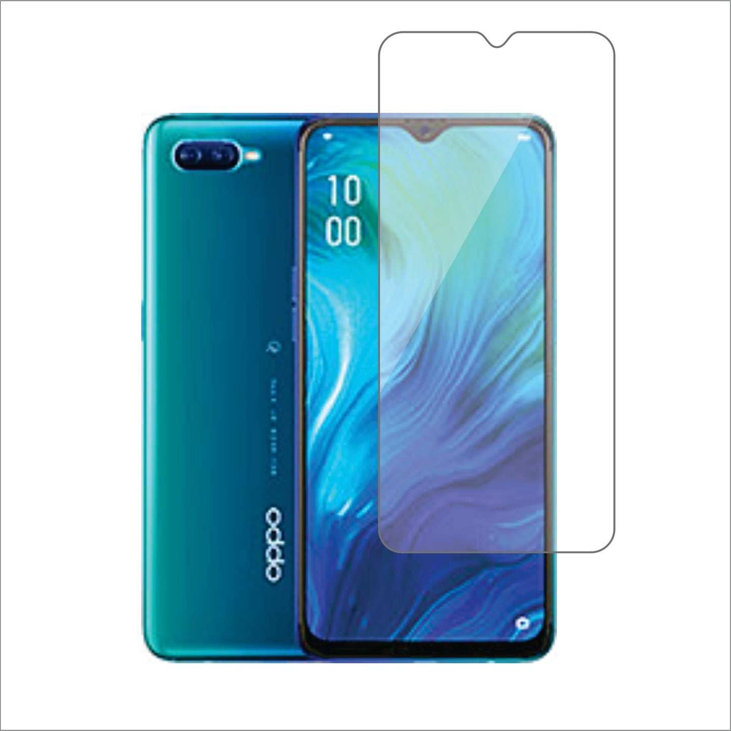 Oppo Reno A Mobile Screen Protector Glossy Mobile Screen Guard (Pack of 1)