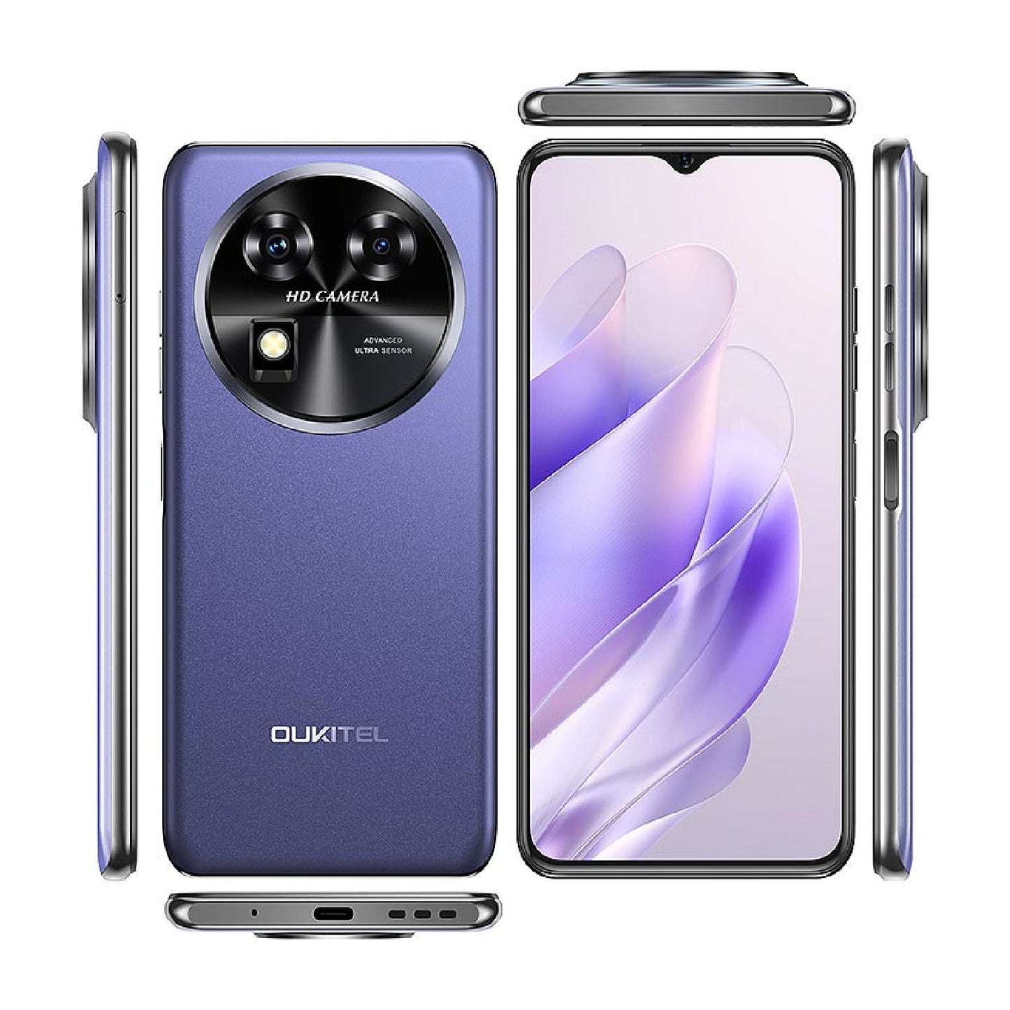 Oukitel C37 Mobile Screen Protector Glossy Mobile Screen Guard (Pack of 1)