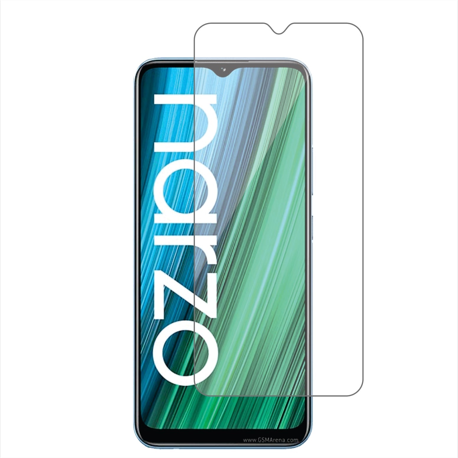 Realme Narzo 50A Mobile Screen Protector Glossy Mobile Screen Guard (Pack of 1)