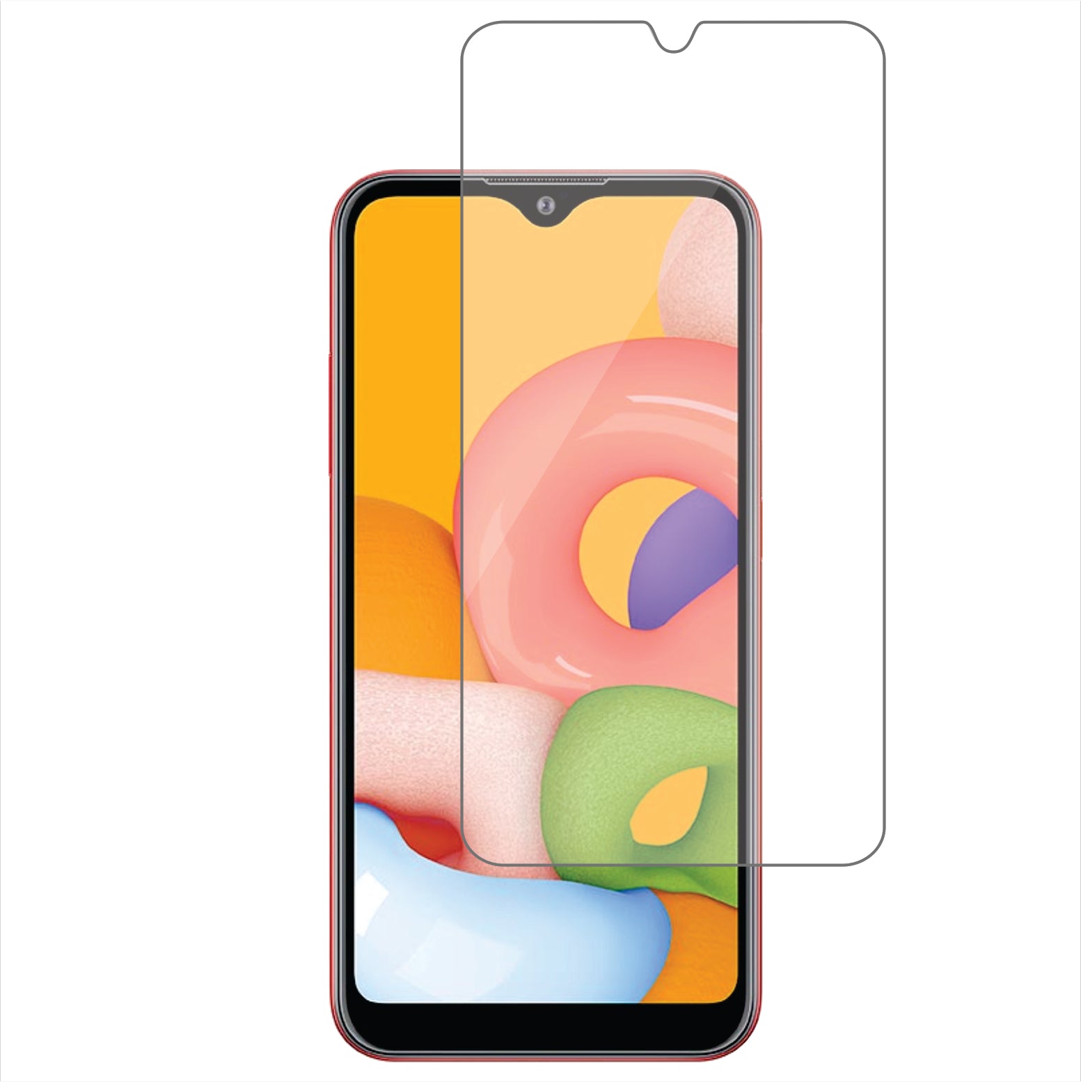 Samsung Galaxy A01 Mobile Screen Protector Glossy Mobile Screen Guard (Pack of 1)