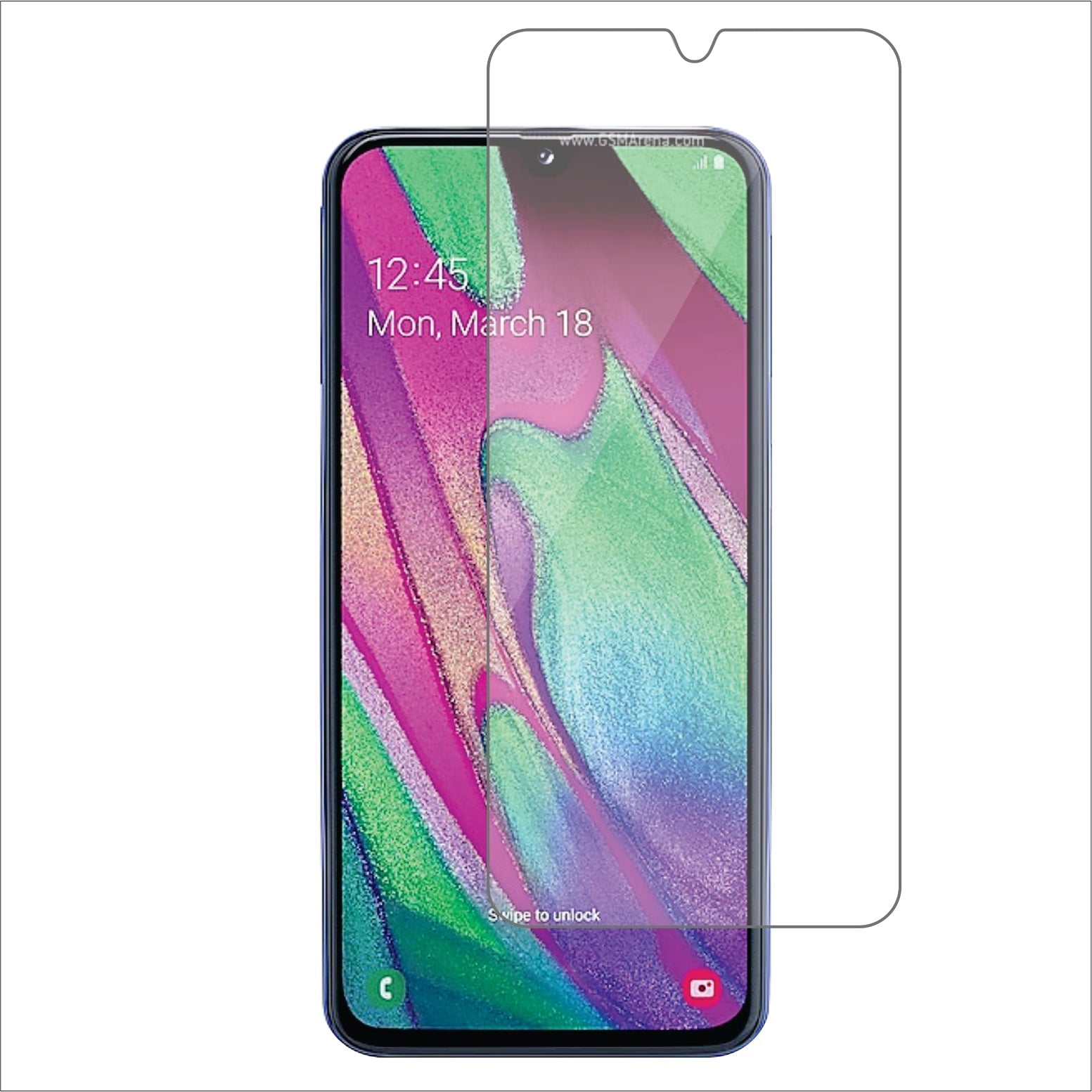 Samsung Galaxy A40 Mobile Screen Protector Glossy Mobile Screen Guard (Pack of 1)