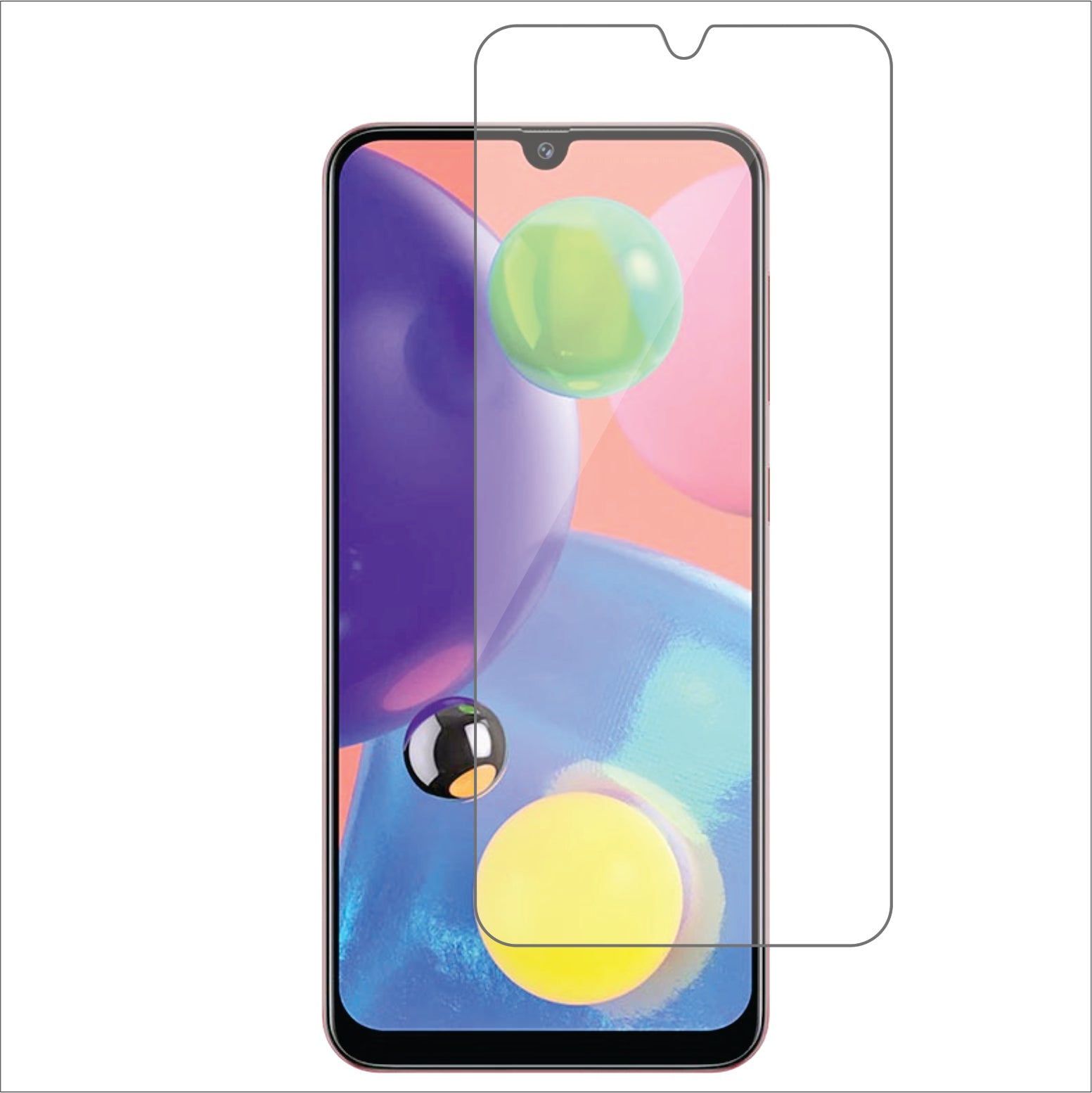 Samsung Galaxy A70s Mobile Screen Protector Glossy Mobile Screen Guard (Pack of 1)