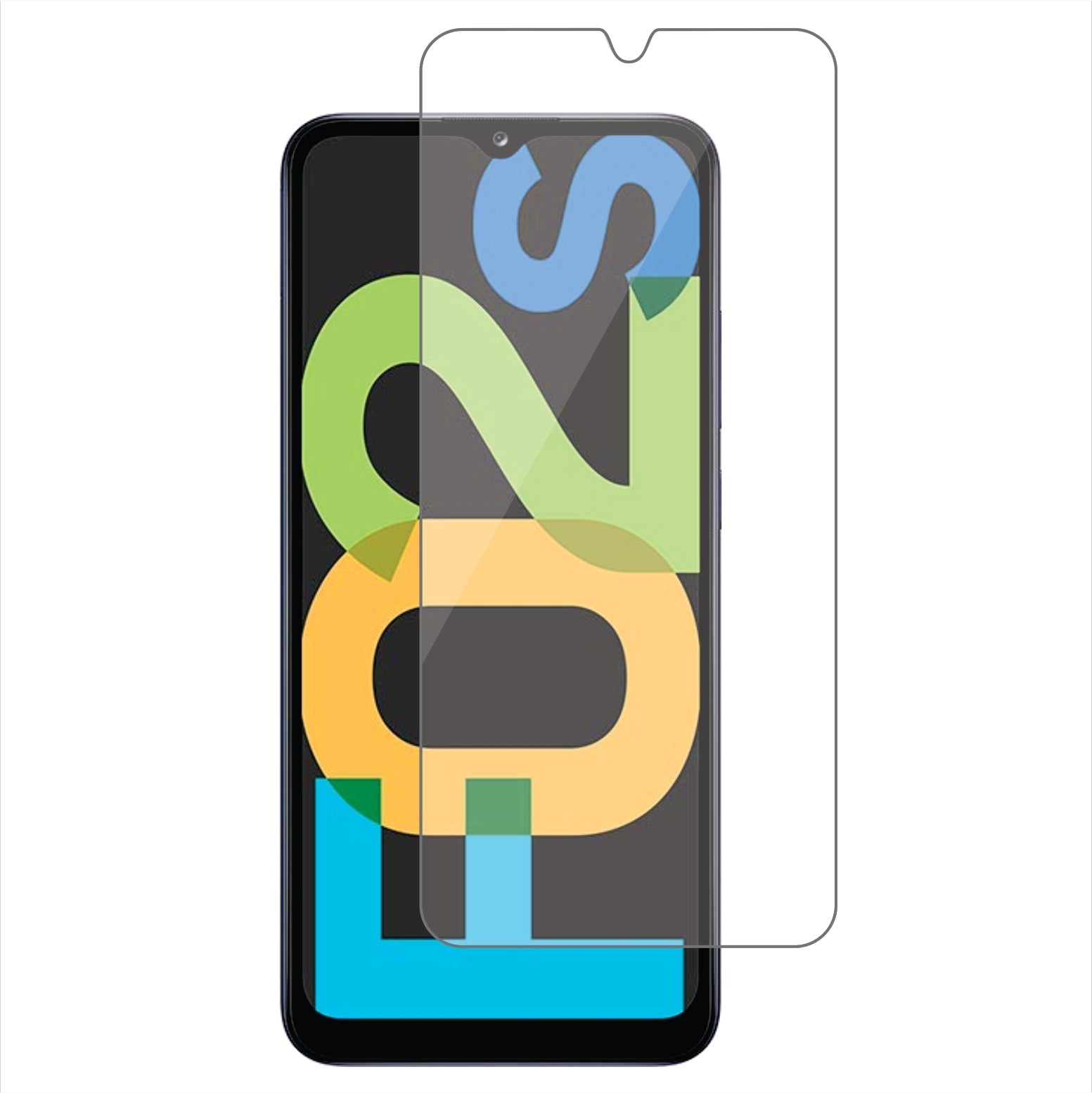 Samsung Galaxy F02s Mobile Screen Protector Glossy Mobile Screen Guard (Pack of 1)