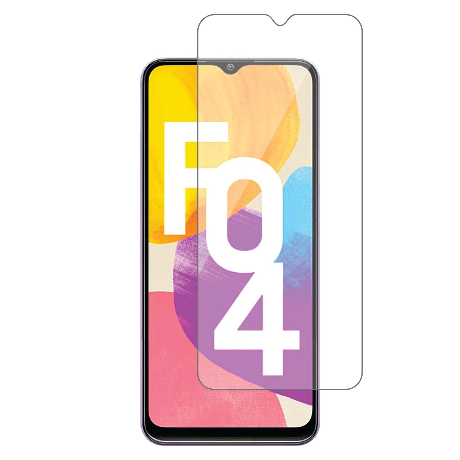 Samsung Galaxy F04 Mobile Screen Protector Glossy Mobile Screen Guard (Pack of 1)