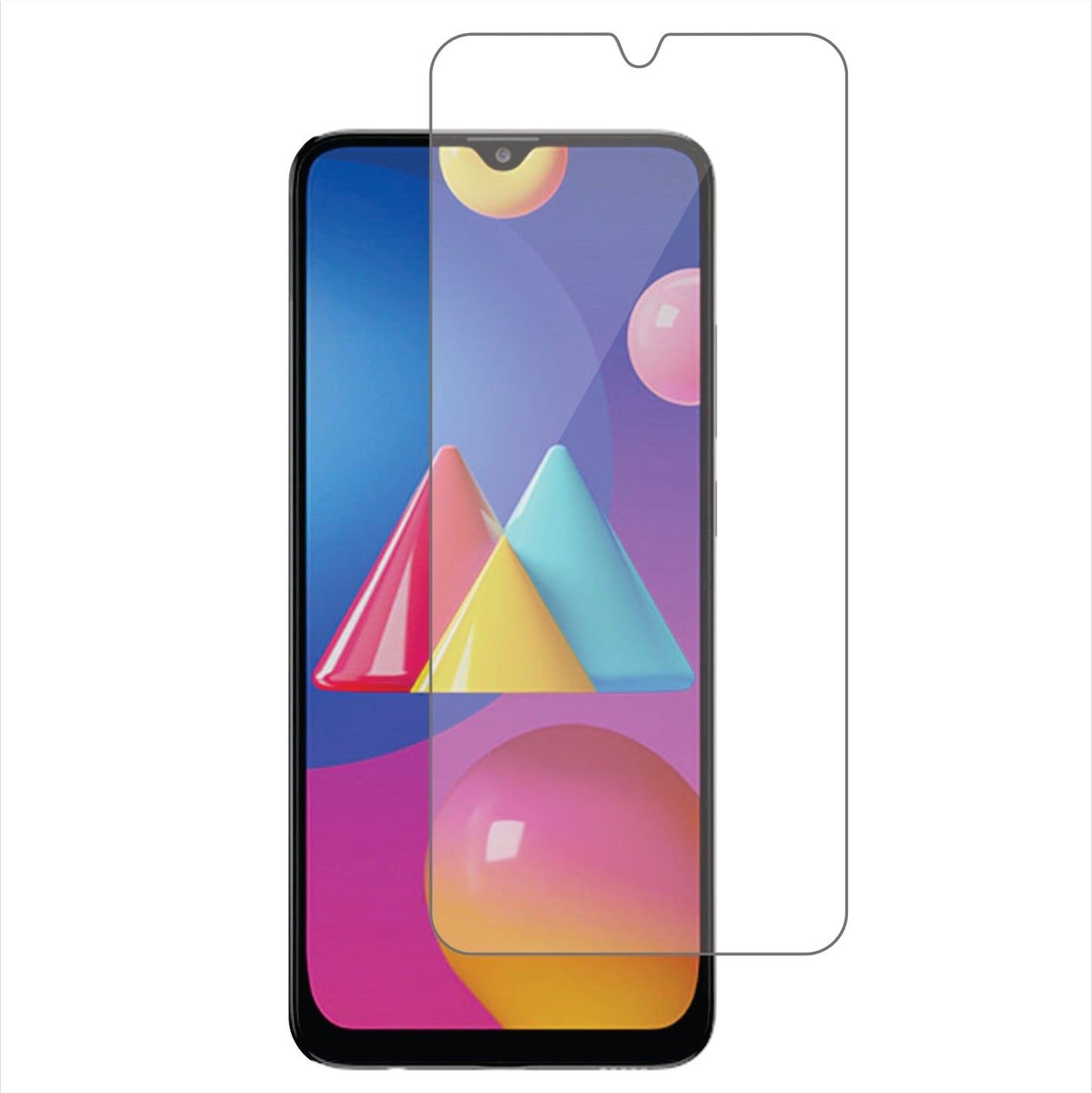 Samsung Galaxy M02s Mobile Screen Protector Glossy Mobile Screen Guard (Pack of 1)