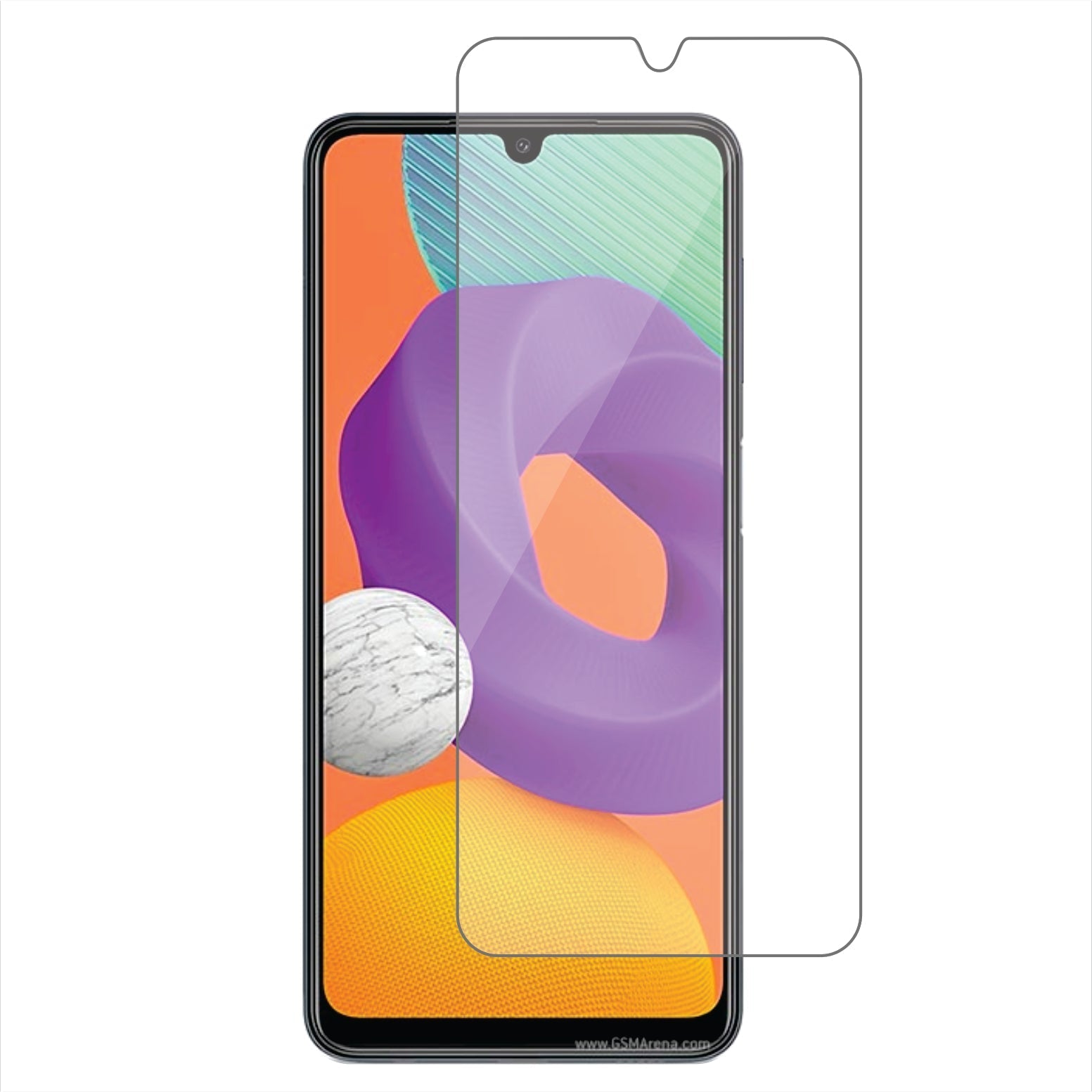 Samsung Galaxy M22 Mobile Screen Protector Glossy Mobile Screen Guard (Pack of 1)