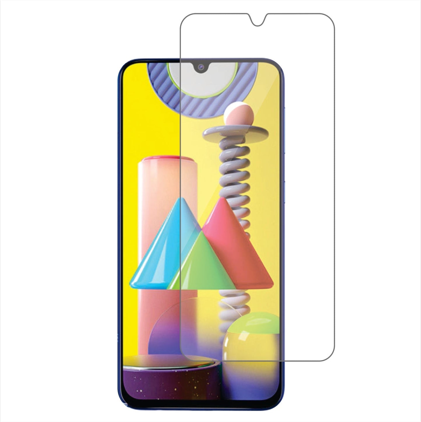 Samsung Galaxy M31 Prime Mobile Screen Protector Glossy Mobile Screen Guard (Pack of 1)