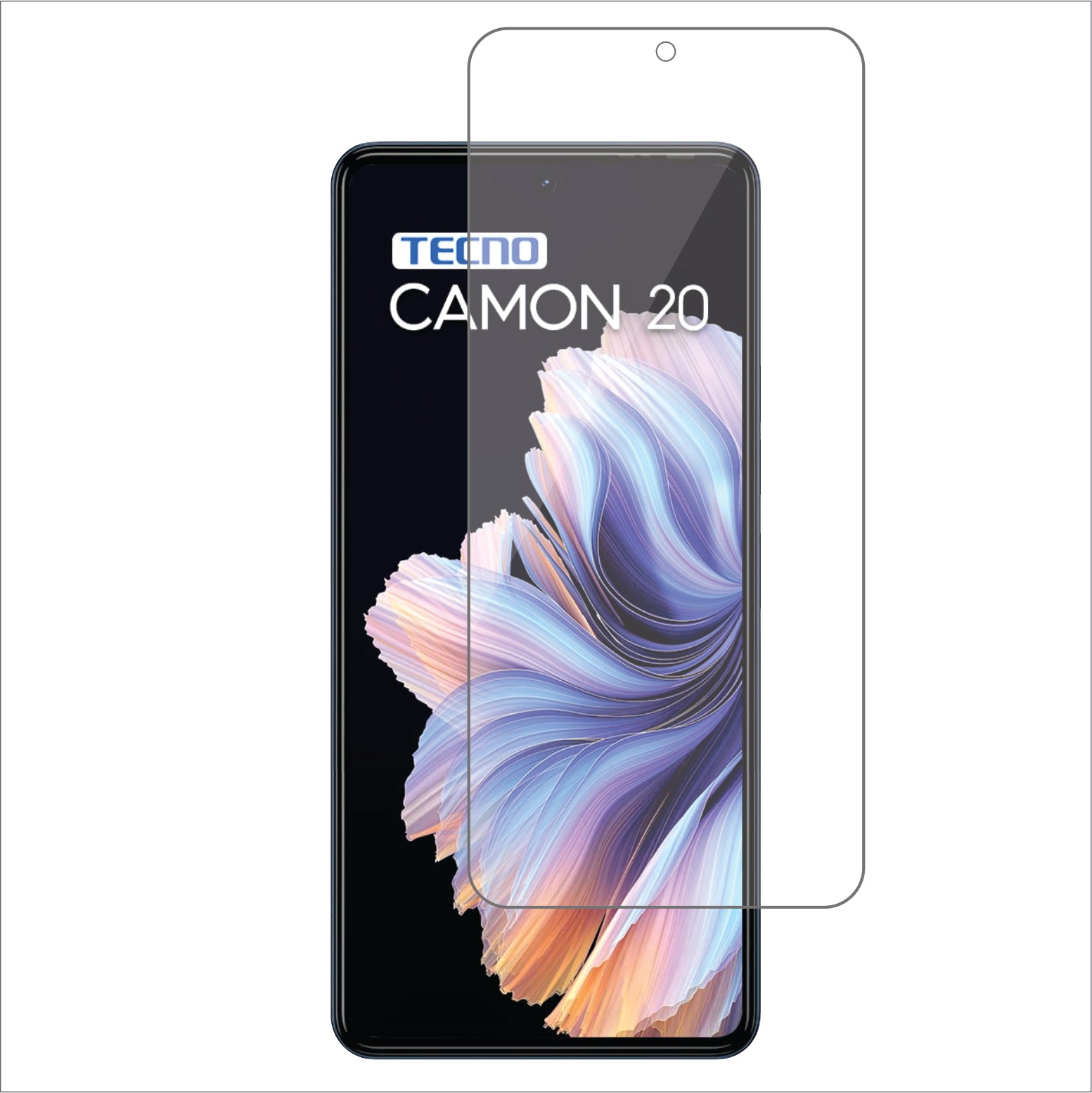 Tecno Camon 20 Mobile Screen Protector Glossy Mobile Screen Guard (Pack of 1)