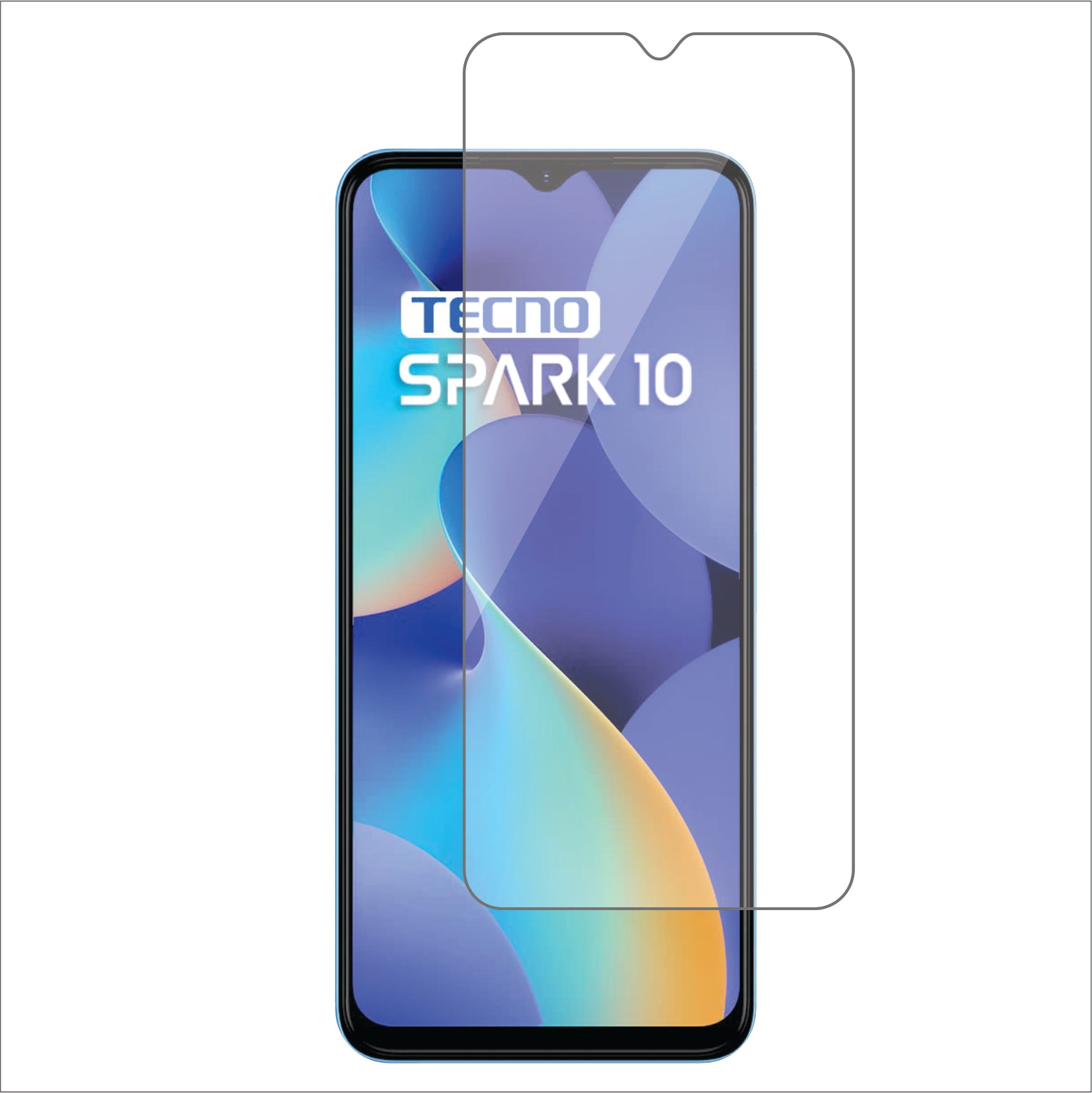 Tecno Spark 10 Mobile Screen Protector Glossy Mobile Screen Guard (Pack of 1)