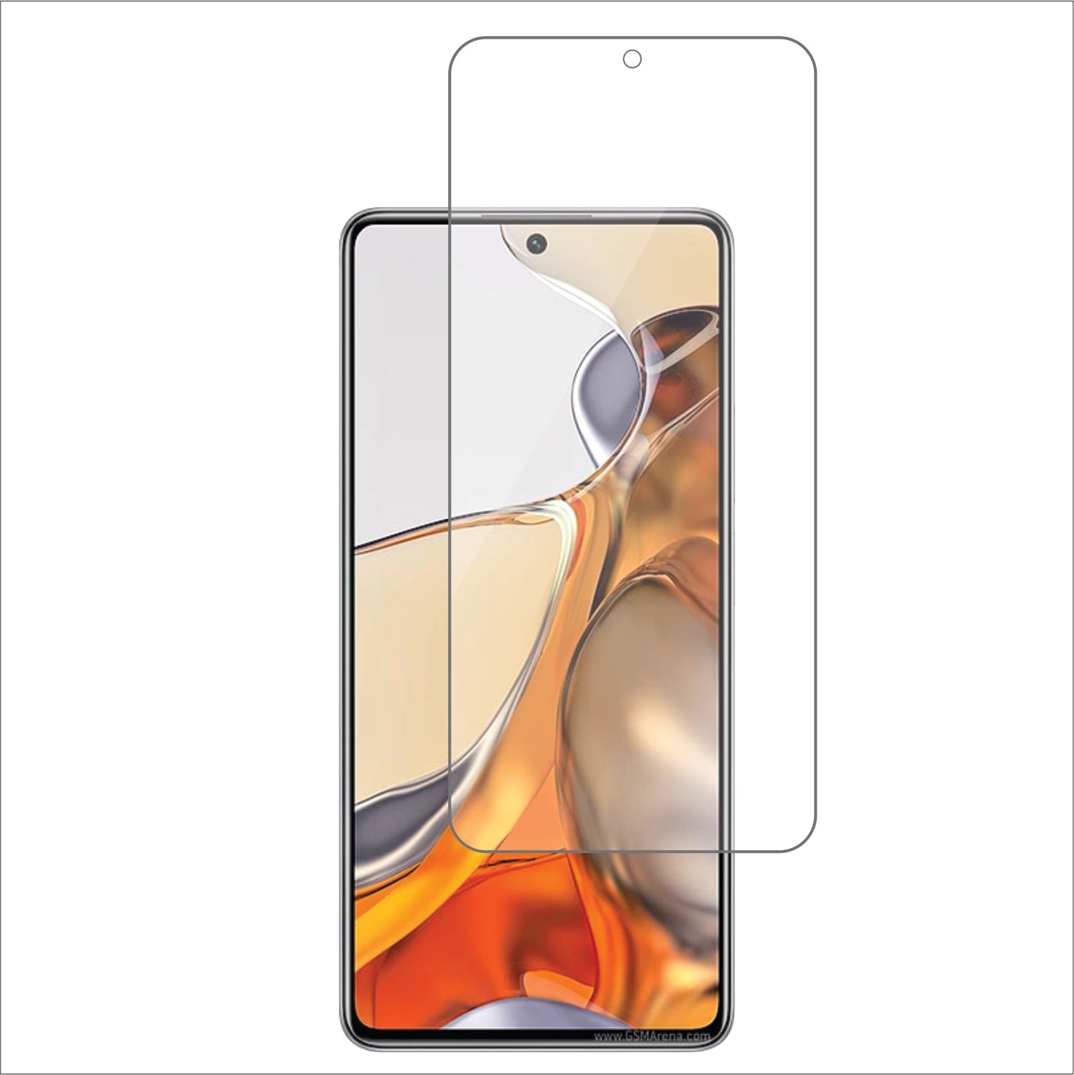 Xiaomi 11T Pro Mobile Screen Protector Glossy Mobile Screen Guard (Pack of 1)