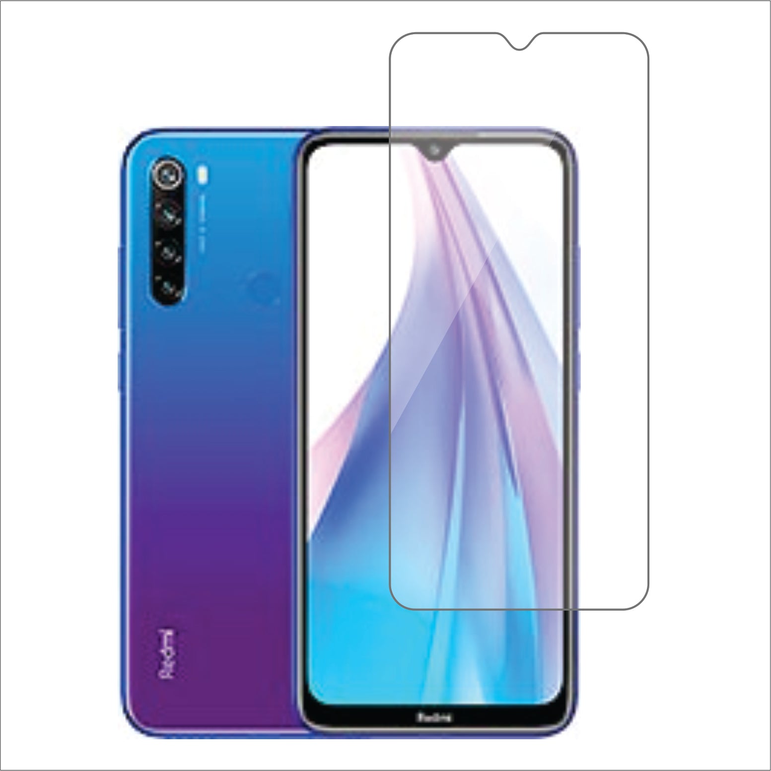 Xiaomi Redmi Note 8T Mobile Screen Protector Glossy Mobile Screen Guard (Pack of 1)