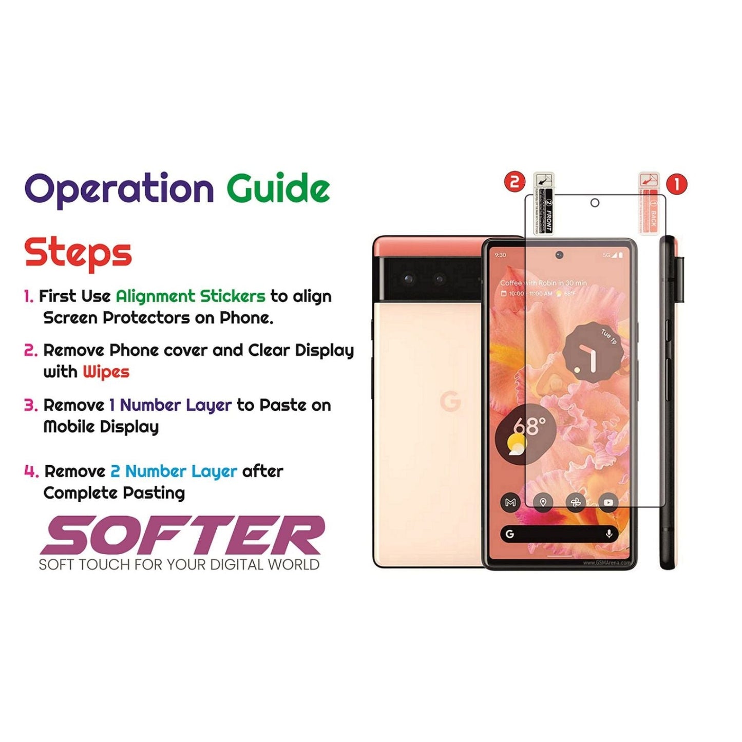 softer screen protector operation guide