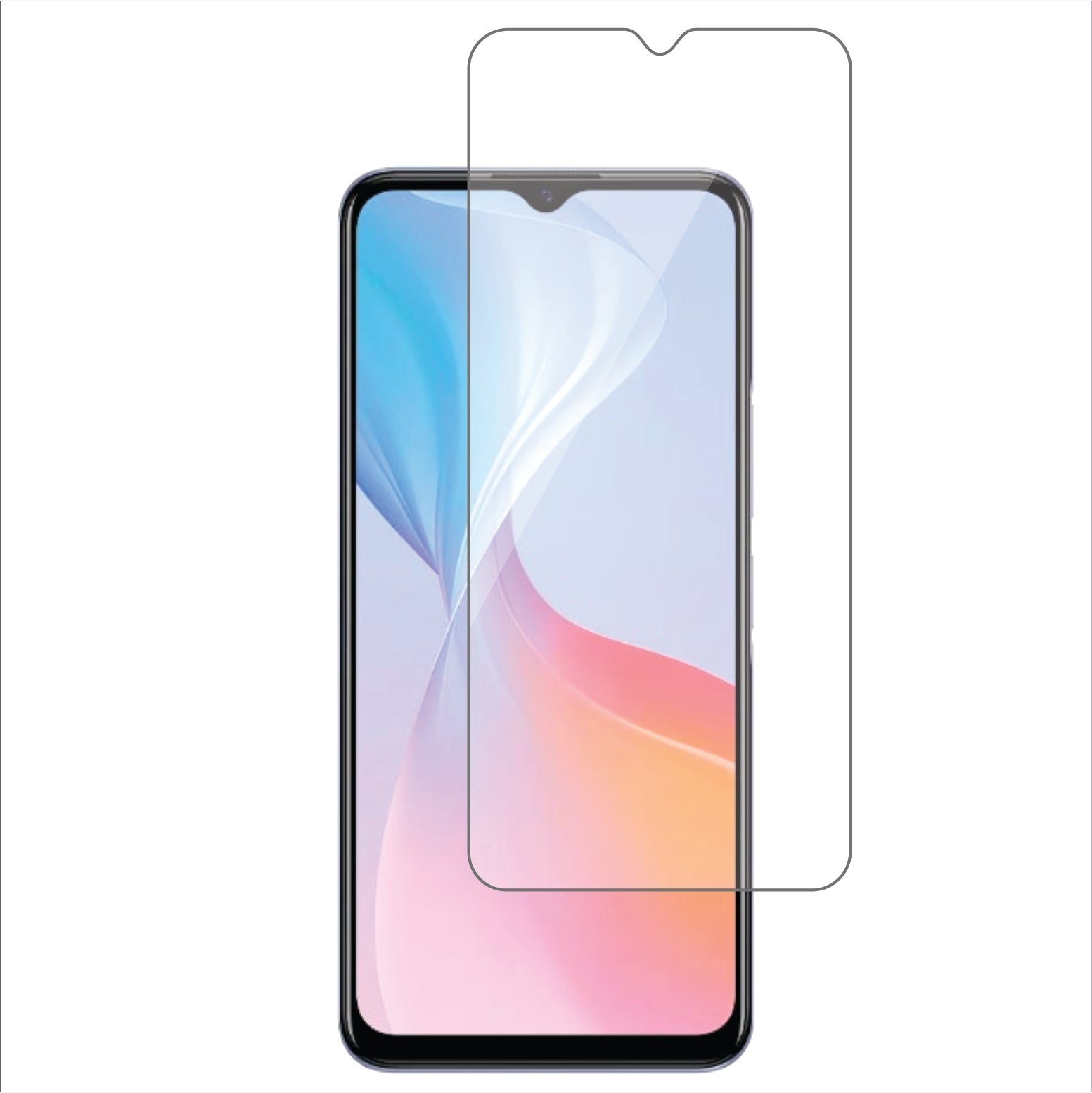 vivo T1x Mobile Screen Protector Glossy Mobile Screen Guard (Pack of 1)