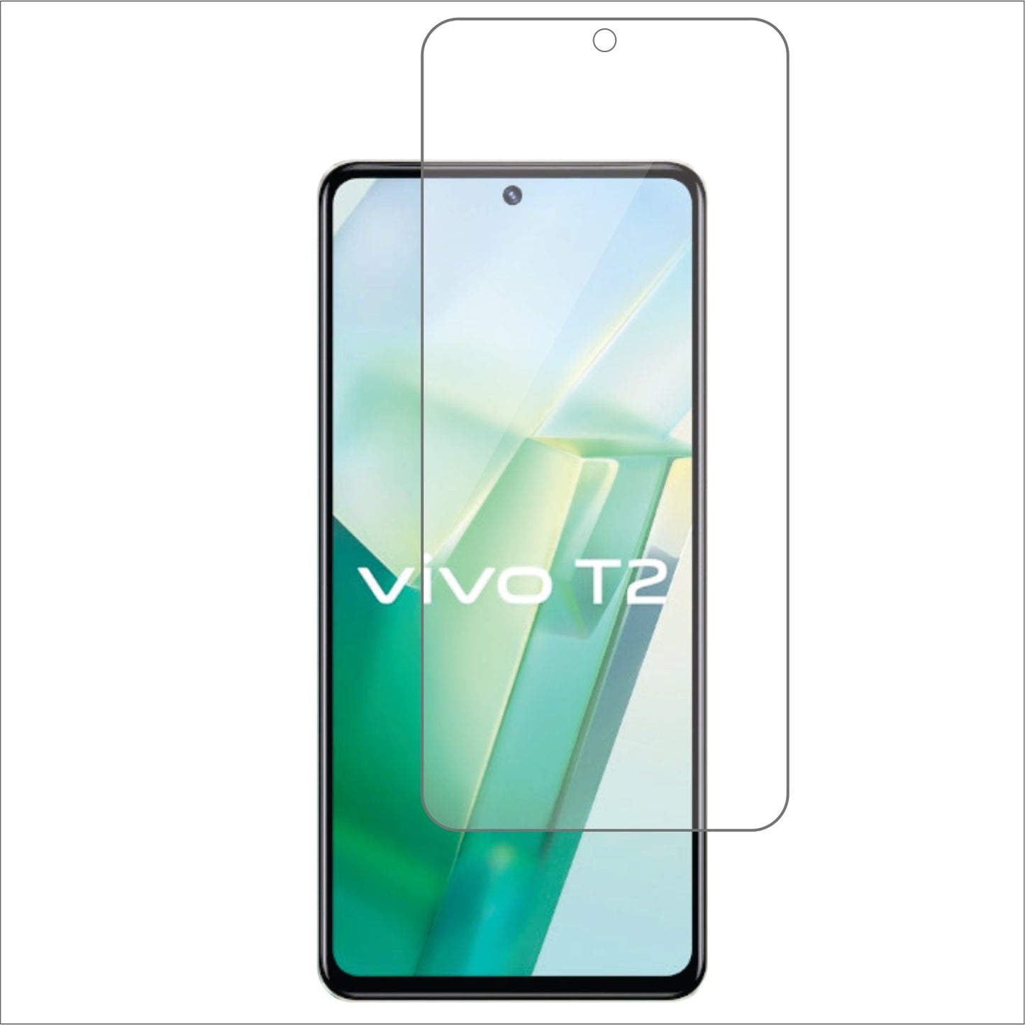 vivo T2 Mobile Screen Protector Glossy Mobile Screen Guard (Pack of 1)