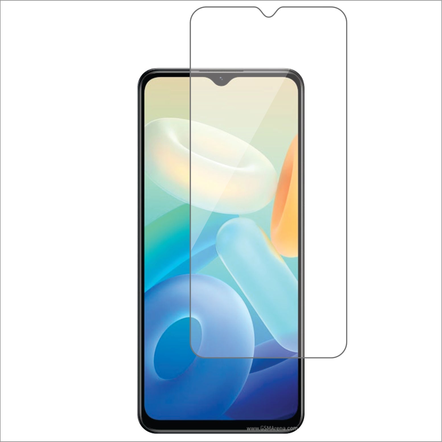 vivo Y76s Mobile Screen Protector Glossy Mobile Screen Guard (Pack of 1)