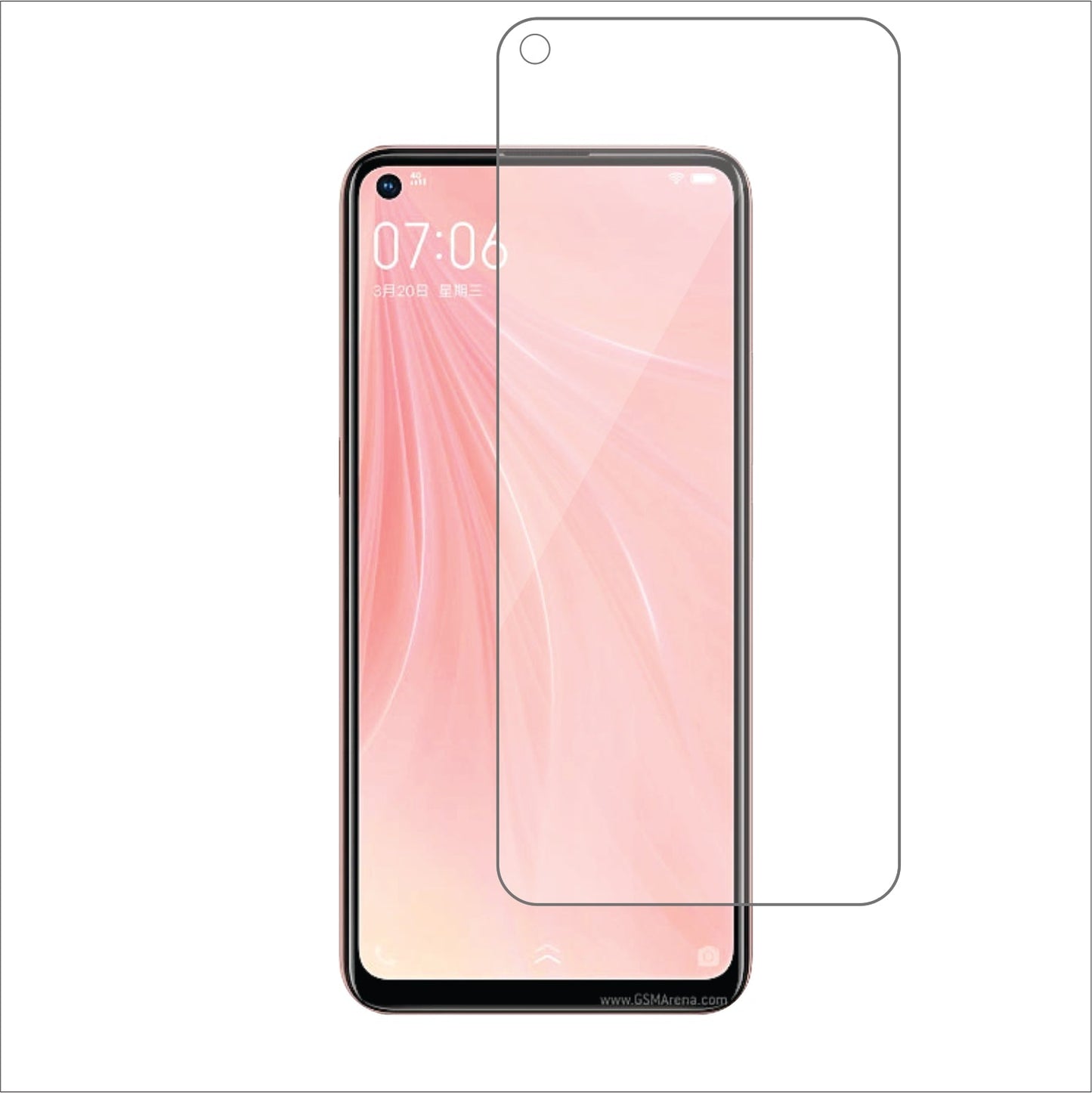 vivo Z5x (2020) Mobile Screen Protector Glossy Mobile Screen Guard (Pack of 1)