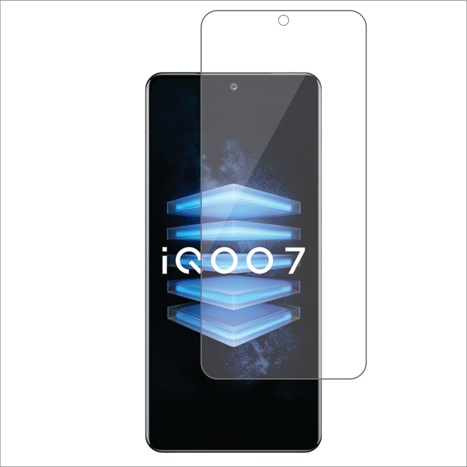 vivo iQOO 7 Mobile Screen Protector Glossy Mobile Screen Guard (Pack of 1)