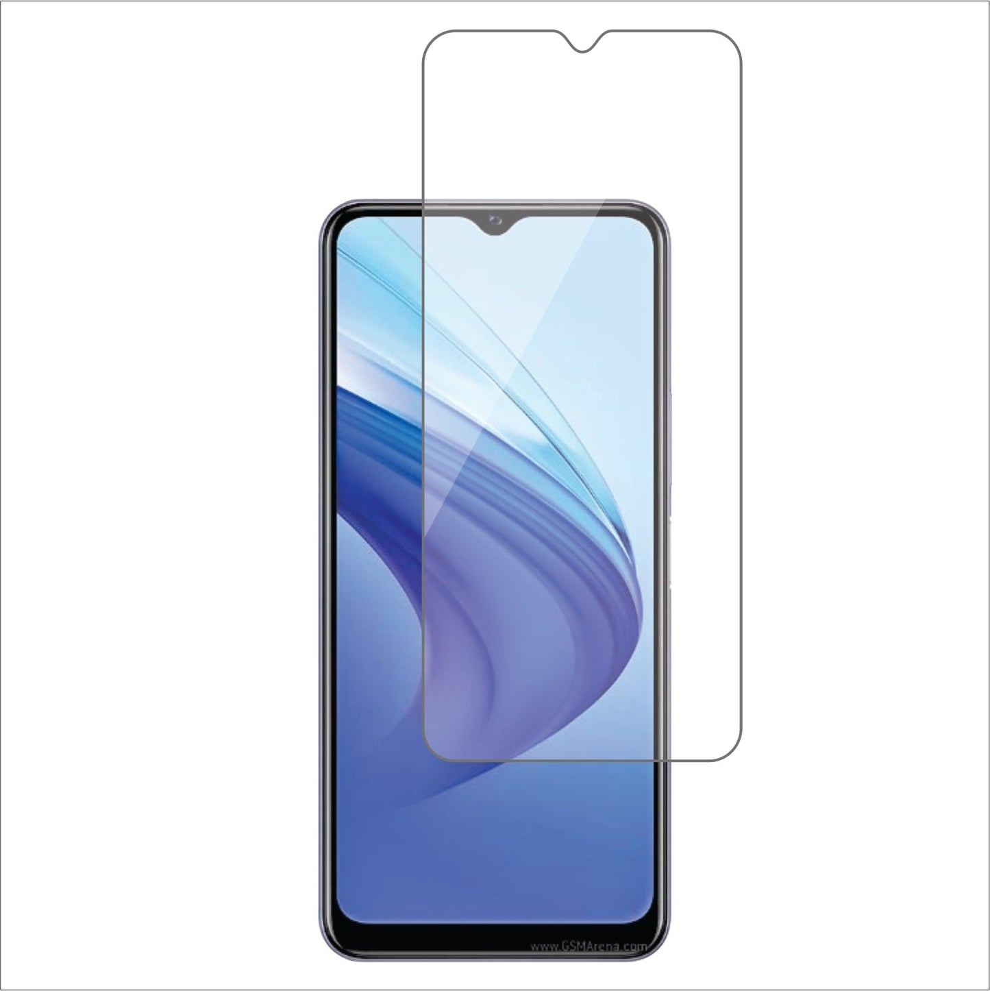 vivo iQOO U3x Standard Mobile Screen Protector Glossy Mobile Screen Guard (Pack of 1)
