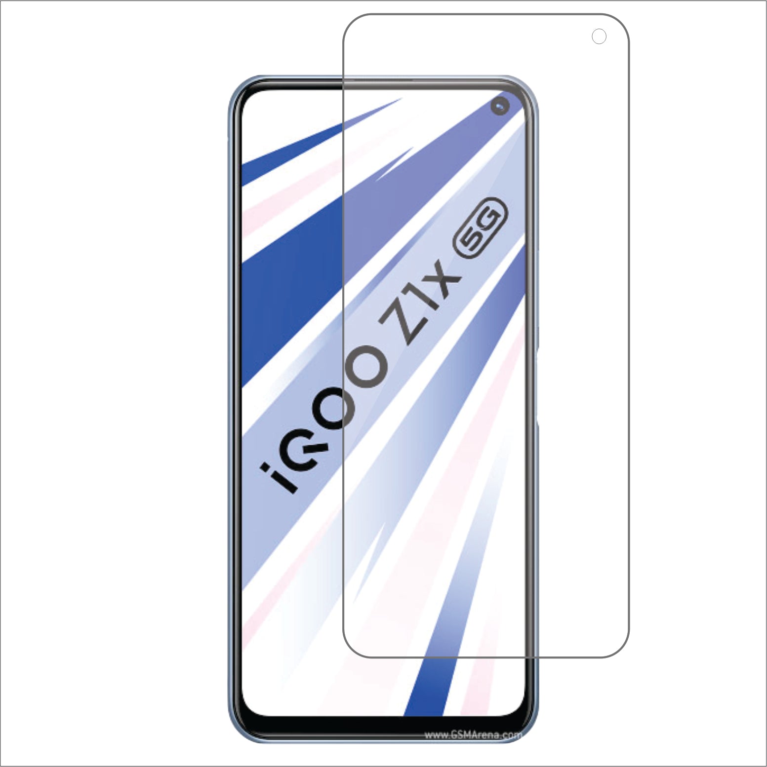 vivo iQOO Z1x Mobile Screen Protector Glossy Mobile Screen Guard (Pack of 1)