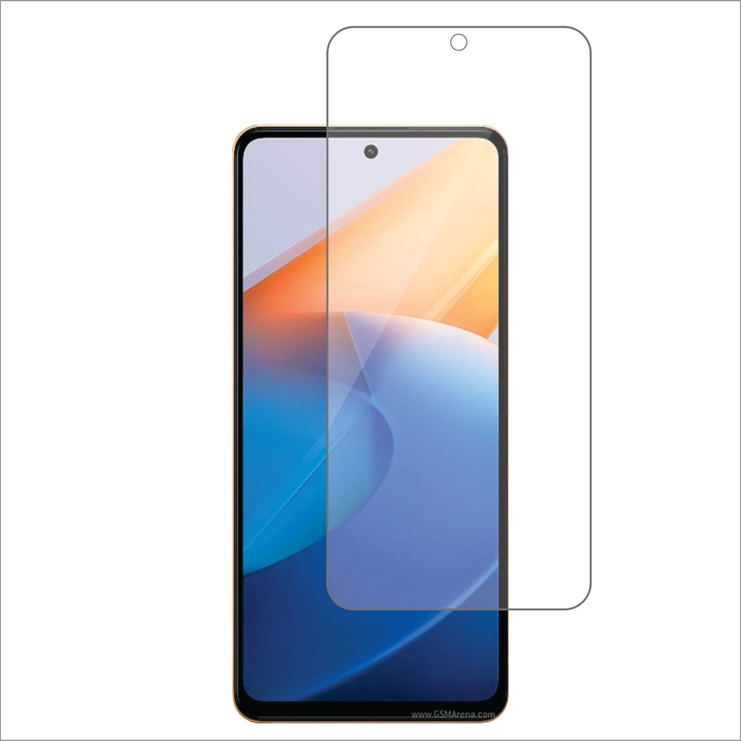 vivo iQOO Z6 (China) Mobile Screen Protector Glossy Mobile Screen Guard (Pack of 1)