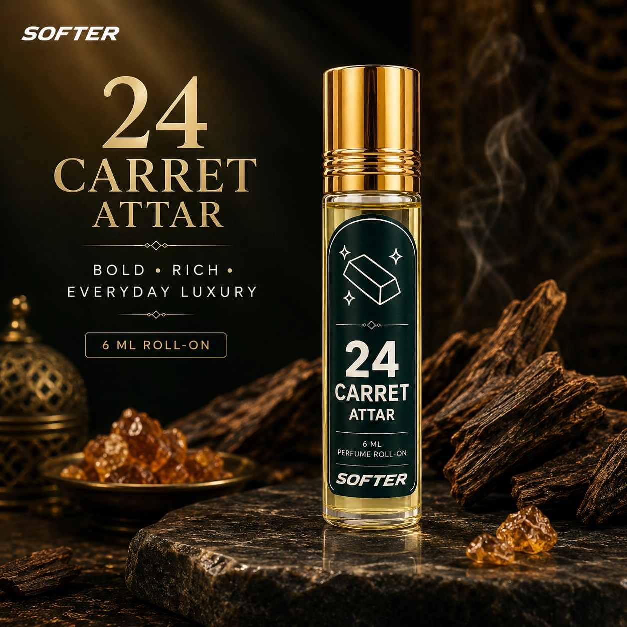 24 Carret Attar | 6ML Roll-On - Image 3